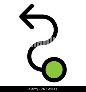 Linea di icone del piano strategico isolata su sfondo bianco. Icona sottile nera piatta sullo stile moderno. Simbolo lineare e tratto modificabile. Semplice e pixe Illustrazione Vettoriale