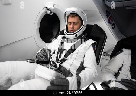 Stati Uniti. 30th Jan, 2023. Specialista della missione Andrey Fedyaev al Kennedy Space Center in Florida. Credit: SpaceX/ZUMA Press Wire Service/ZUMAPRESS.com/Alamy Live News Foto Stock