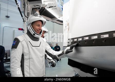 Stati Uniti. 30th Jan, 2023. Missione SpaceX Crew-6 del membro dell'equipaggio al Kennedy Space Center in Florida. Credit: SpaceX/ZUMA Press Wire Service/ZUMAPRESS.com/Alamy Live News Foto Stock