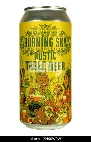 Burning Sky Artisan Brewers & Blender - Rustic Table Beer - Alc3% abv. Foto Stock