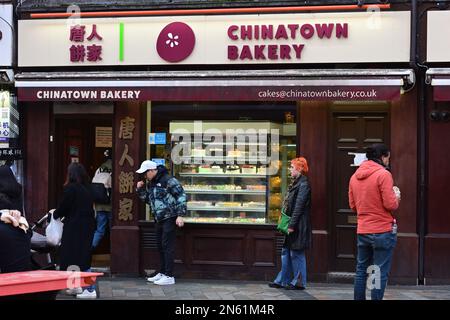 Westminster, Londra, Regno Unito, febbraio 9 2023. Chinatown Bakery a Chinatown, Londra, Regno Unito. Data foto scattata: Febbraio 9 2023. Foto Stock