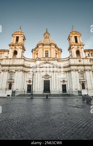 Chiesa di Sant'Agnese in Agone in Piazza Navona nel centro di Roma Foto Stock