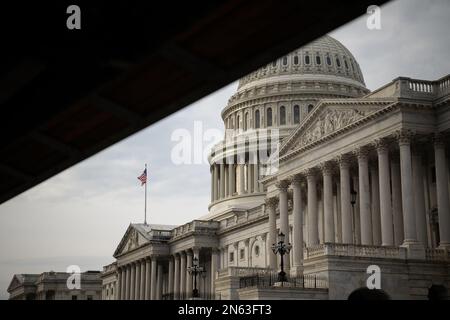 Washington, Stati Uniti. 09th Feb, 2023. Una visione generale degli Stati Uniti Capitol, a Washington, DC, giovedì 9 febbraio 2023. (Graeme Sloan/Sipa USA) Credit: Sipa USA/Alamy Live News Foto Stock