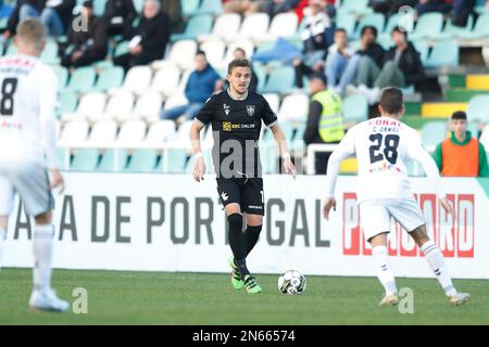 Setubal, Portogallo. 9th Feb, 2023. Calcio/Calcio Nermin Zolotic (Casa Pia) : Portogallo 'TACA de Portugal Placard' Quarter-final match tra Casa Pia AC 2-5 CD Nacional all'Estadio do Bonfim di Setubal, Portogallo . Credit: Mutsu Kawamori/AFLO/Alamy Live News Foto Stock