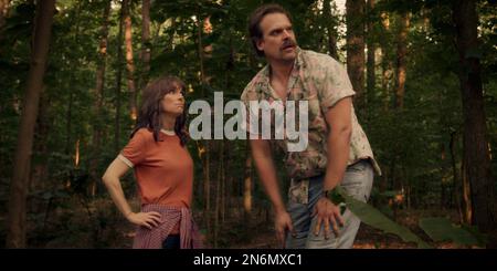 STRANGER THINGS (TV) WINONA RYDER DAVID HARBOR COLLEZIONE NETFLIX/MOVIESTORE Foto Stock