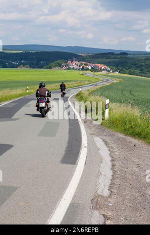 Trendelburg, distretto di Kassel, Weser Uplands, Weserbergland, Assia, Germania Foto Stock