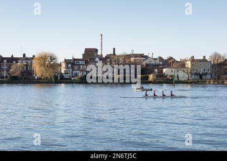 Fuller's Brewery Chiswick - Fuller, Smith & Turner Griffin Brewery a Chiswick, sud-ovest di Londra, Inghilterra, Regno Unito Foto Stock