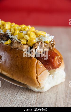 delizioso fast food da condividere con la famiglia e gli amici Foto Stock