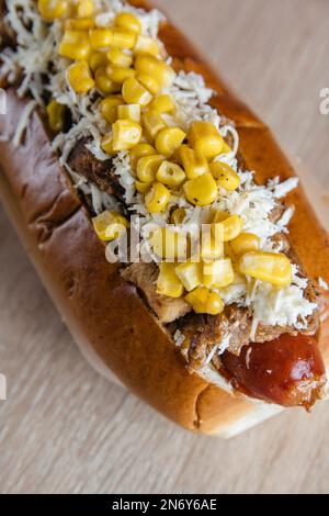 delizioso fast food da condividere con la famiglia e gli amici Foto Stock