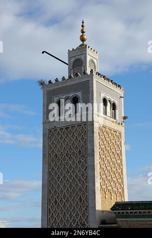 Moschea Kasbah in stile Almohad marocchino a Tunisi Foto Stock