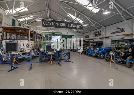 The Shuttleworth Collection , un museo aeronautico e automobilistico funzionante presso l'aeroporto di Old Warden Foto Stock