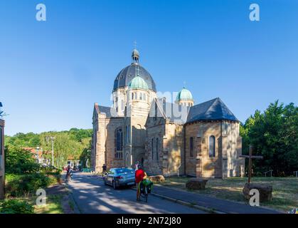 Saint-Avold (Sankt Avold, Sänt Avuur), chiesa Basilika Notre-Dame-de-Bon-Secours in Lorena (Lothringen), Mosella (Mosella), Francia Foto Stock