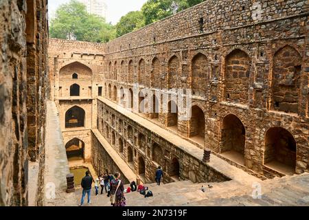 Agrasen Ki Baoli Stepwell Delhi Foto Stock