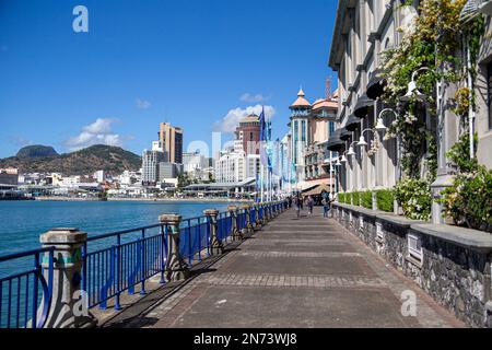 Caudan Waterfront - sviluppo commerciale a Port Louis, Isola Mauritius, Africa Foto Stock