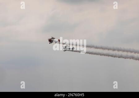 Inghilterra, Dorset, Bournemouth, l'annuale Air Show, aerei in volo Foto Stock