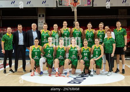 2023-02-09. 2023 FIBA Qualifiers EuroBasket femminile Lituania 75 - 83 Francia. Foto Stock