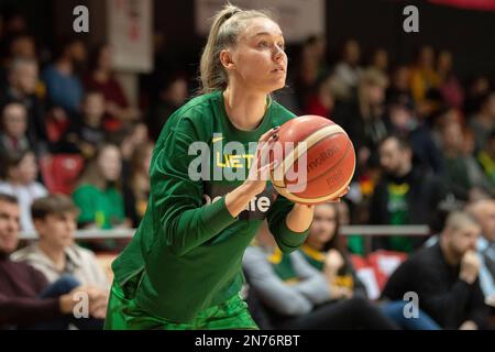 2023-02-09. 2023 FIBA Qualifiers EuroBasket femminile Lituania 75 - 83 Francia. Foto Stock