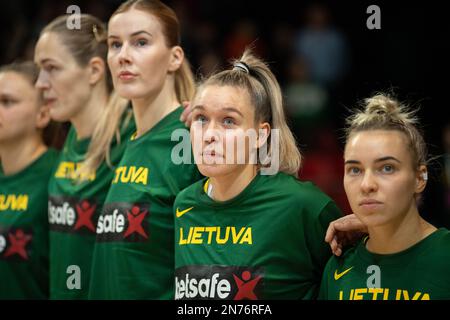 2023-02-09. 2023 FIBA Qualifiers EuroBasket femminile Lituania 75 - 83 Francia. Foto Stock