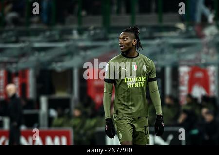 Milano, Italia. 10th Feb, 2023. Rafael Leao di AC Milan durante la Serie A Football Match AC Milan vs Torino allo Stadio San Siro di Milano il 10 febbraio 2023 Credit: Piero Crociatti/Alamy Live News Foto Stock