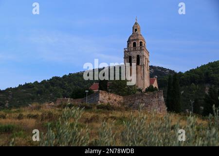 St Monastero di Nicholas a Komiza, isola di Vis, Croazia Foto Stock