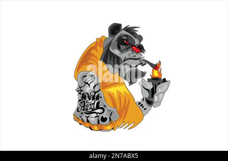 Gorilla illustrazione vettoriale Illustrazione Vettoriale