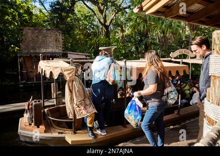 Bay Lake, Florida, Stati Uniti. 03 febbraio 2023: Week-end Magic Kingdom Walk in. Il Magic Kingdom è un parco a tema presso il Walt Disney World Resort a Bay Lake Foto Stock