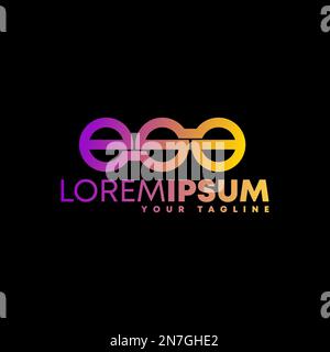 Lettera o parola ESA connesso in cerchio immagine grafica icona logo disegno astratto concetto vettore stock. utilizzato come simbolo relativo all'iniziale o al marchio Illustrazione Vettoriale