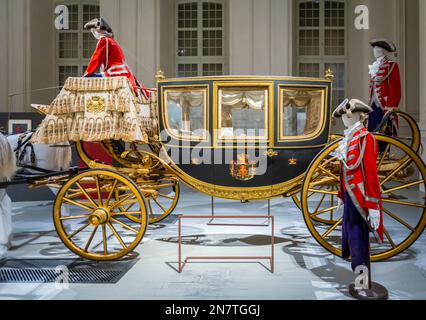 Royal Stables - Mostra "il Bucentauro e le carrozze reali" - Venaria reale, Torino, Piemonte, Italia settentrionale - Europa Foto Stock