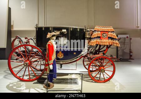 Royal Stables - Mostra "il Bucentauro e le carrozze reali" - Venaria reale, Torino, Piemonte, Italia settentrionale - Europa Foto Stock