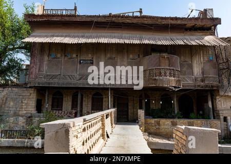 Vecchie case mercantili, Basra, Iraq Foto Stock