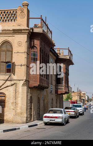 Vecchie case mercantili, Basra, Iraq Foto Stock