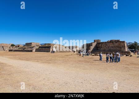 Patrimonio mondiale dell'UNESCO Monte Alban, Oaxaca, Messico Foto Stock