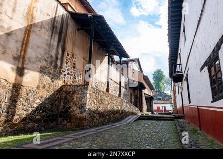 Città storica di Patzcuaro, Michoacan, Messico Foto Stock