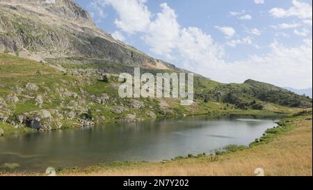 Laghi dell'Alpe d'Huez, Isere, Bourgogne-Rhone-Alpes , francia Foto Stock