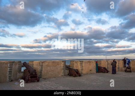 Vista dalla Fortezza di Mazagan situato nella città di El Jadida, città portuale sulla costa atlantica del Marocco, situato a 96 km a sud di Casablanca Foto Stock