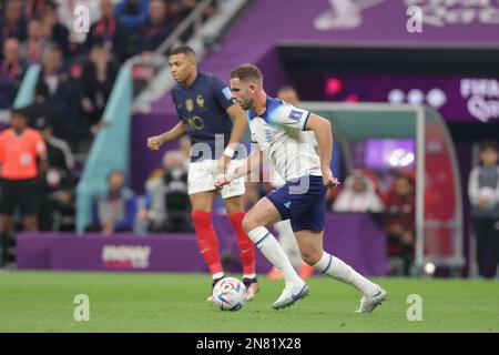 Al Khor, Qatar. 10th Nov 2022. Jordan Henderson of England in azione durante la Coppa del mondo FIFA Qatar 2022 Quarter finale partita tra Inghilterra e Francia al Bayt Stadium. Punteggio finale: Inghilterra 1:2 Francia. (Foto di Grzegorz Wajda/SOPA Images/Sipa USA) Credit: Sipa USA/Alamy Live News Foto Stock