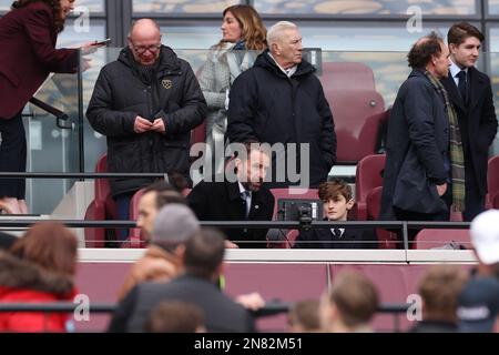 London Stadium, Londra, Regno Unito. 11th Feb, 2023. Premier League Football, West Ham United contro Chelsea; il manager inglese Gareth Southgate prende posto per la partita credito: Action Plus Sports/Alamy Live News Foto Stock