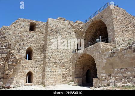 Kerak Castello, Al-Karak, Giordania Foto Stock