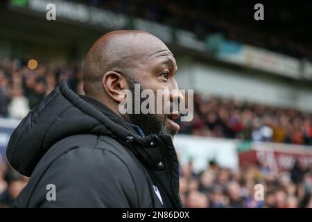 Ipswich, Regno Unito. 11th Feb, 2023. Sheffield Wednesday manager Darren Moore durante la partita della Sky Bet League 1 Ipswich Town vs Sheffield Wednesday at Portman Road, Ipswich, Regno Unito, 11th Febbraio 2023 (Photo by Arron Gent/News Images) a Ipswich, Regno Unito il 2/11/2023. (Foto di Arron Gent/News Images/Sipa USA) Credit: Sipa USA/Alamy Live News Foto Stock