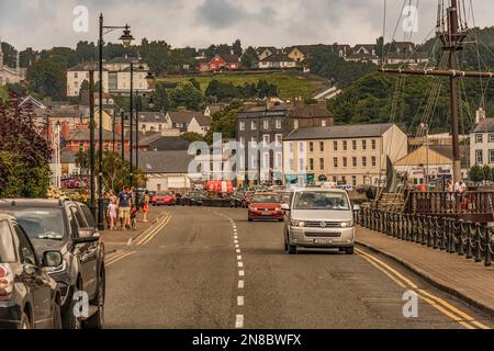 Pier Road a Kinsale. Co Cork, Irlanda. Foto Stock