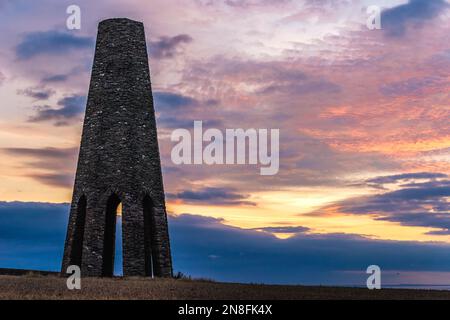 Alba sopra il Daymark, Kingswear, Devon, Inghilterra, Europa Foto Stock