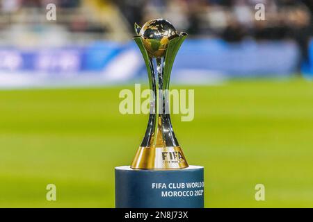 Rabat, Marocco. 11th Feb, 2023. Prince Moulay Abdellah Stadium Club World Cup prima della partita tra il Real Madrid e al Hilal, valida per la finale di Coppa del mondo FIFA Club 2022, tenutasi presso lo stadio Prince Moulay Abdellah di Rabat, Marocco (Richard Callis/SPP) Credit: SPP Sport Press Photo. /Alamy Live News Foto Stock