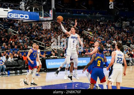 Orlando, Stati Uniti. 09th Feb, 2023. Orlando, USA, febbraio 9th 2023: Patrick Beverley (21 Orlando) fa una sosta per il basket durante la partita di basket NBA tra Orlando Magic e Denver Nuggets all'Amway Center di Orlando, Florida, Stati Uniti. (Nessun uso commerciale) (Daniela Porcelli/SPP) Credit: SPP Sport Press Photo. /Alamy Live News Foto Stock