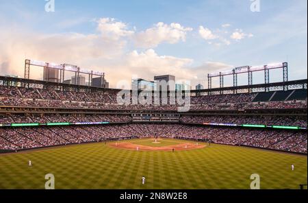 Colorado Rockies vista centrale del campo di gioco. Foto Stock