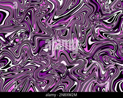 Elegante design in marmo viola astratto e colorato. Inchiostro Feminime alcool art. Illustrazione Vettoriale