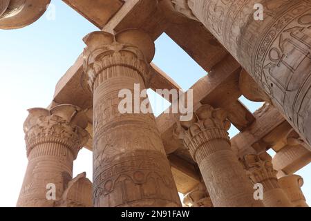 Il tempio di Kom Ombo ad Assuan, Egitto Foto Stock