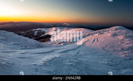 Monte Szeroki Wierch, Parco Nazionale Bieszczady, Carpazi, Polonia. Foto Stock