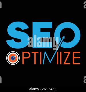 SEO OPTIMIZE logo Design Template Illustrazione Vettoriale