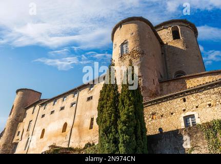 Palazzo dei vescovi a Saint Lizier, in Ariege, in Occitanie, Francia Foto Stock