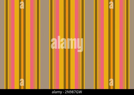 Tessuto a strisce senza cuciture. Vettore verticale di campitura. Linee di sfondo tessuto texture nei colori arancione e blu. Illustrazione Vettoriale